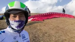 #paragliding intermediate course day 3#spot landing practice @friendly competition///