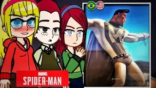 Spectacular Spider-man Friends React To Metro Man | 🇧🇷🇺🇸 |  gacha react to Spider-Man