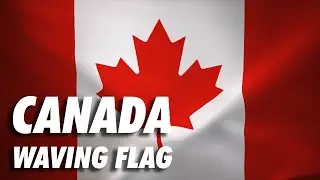 Canadian Waving Flag 4K Moving Wallpaper Background