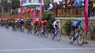 Ethiopian cycling road race in Addis Ababa City