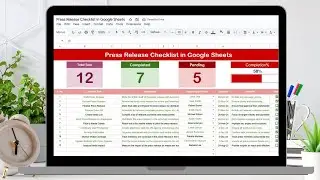 Press Release Checklist in Google Sheets