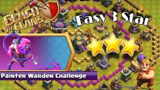 How to 3 star Painter warden in 2:09 | 242 troops alive on base (clash of clans)