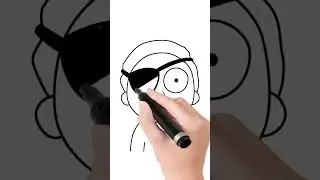 Easy drawing. How to draw bad morty.#rickandmorty