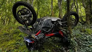 GUID HOW TO FALL OF THE CLIFF ON KTM790r FULLY LOADED!!Odjeb...Subscribe if you like it👊👊
