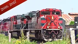 Trenes en Distrito la Barca - Compilación 2016 y 2017