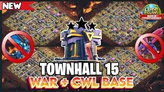 💥ANTI 3 STAR💥 TOP 10 BEST TH15 WAR AND CWL BASE || TH15 WAR BASE WITH LINK TH15 BASE UPDATE 2024