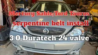 Установка ремня ГРМ Mercury Sable/Ford Taurus 3.0 24 клапана