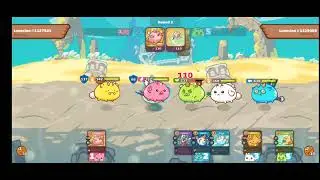 axie infinity | my first gameplay....haha           #AxieScholarship