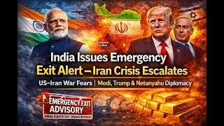 India Issues Emergency Exit Advisory as US&ndash;Iran War Fears Peak | Trump, Netanyahu & Chabahar at Risk