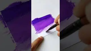 Easy Acrylic Painting 💜 #painting #acrylicpainting #purple #art #tiktok #satisfying