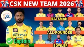 IPL 2026 &mdash; полный состав команды Chennai Super Kings | Список новых игроков команды CSK 2026 | Но...