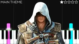 Assassin's Creed IV: Black Flag Main Theme | EASY Piano Tutorial