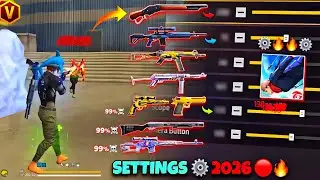 Free Fire Max Auto Headshot Trick 2026 Sensitivity ⚙️ 2gb, 3gb, 4gb Ram Headshot Sensitivity Setting