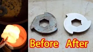 Get 3 times strength, DIY induction heater quenching, tempering mini shredder blades,  CNC polishing