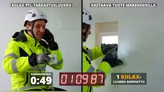 Kiilax &ndash; Pika-asennettava tarkastusluukku PTL, saranoitu. Vertailu vastaavaan tuotteeseen. FI