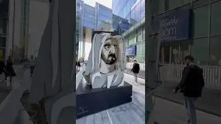 Sheikh Muhammad bin Rashid & Hamdan 3D art work at Dubai Design City #dubai #art #trending