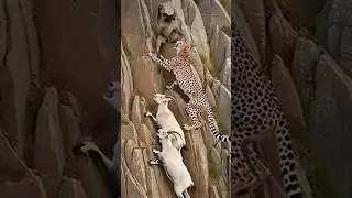 #WildlifeDrama#CinematicScene#MountainBattle#MonkeyVsCheetah#GoatSurvival#EpicNatureFight#WildlifeA