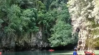 Panak Island Phuket/ canoeing through diamond cave / silent video 