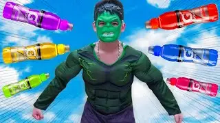 Hulk Steal Spiderman's Coca Cola Vs Sting -  Spuerheroes Class Funny
