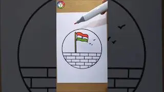 flag drawing | Indian national flag drawing | how to draw 15 august drawing