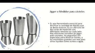 Conociendo los principales utensilios del bar.