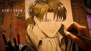 Levi Ackerman Drawing | Cinematic Anime Art | Attack on Titan ✨