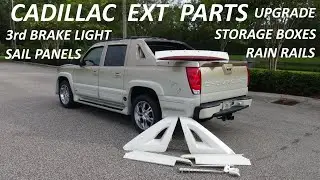 CHEVY AVALANCHE CONVERSION TO CADILLAC EXT 3RD BRAKE LIGHT - SAIL PANELS -STORAGE BOXES - PART 1