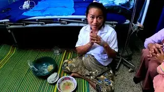 นึ่งข้าวแต่บ้านมาให้พี่สาวกับแม่ที่โรงบาล มาคลอดลูกลาว-ไทย | ຫນຶ້ງເຂົ້າມາແຕ່ບ້ານມາໃຫ້ເອື້ອຍ
