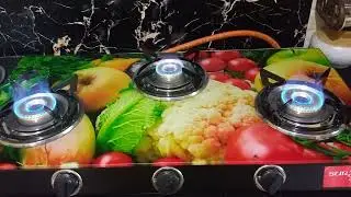 Bought New 3 Burner Stove🔥🫕||Surya Chef||Vegetable Fruits Theme Glass Top♨️🍱