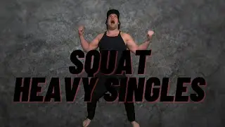 Squat - Heavy Singles - Slowly working up the weight - Up to 5 plate single @217lbs BW #Shorts