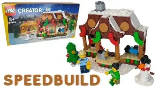 LEGO Winter Market Stall 40602 (GWP) Speedbuild!