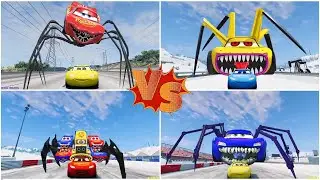ULTIMATE CAR BATTLE! 🚗🔥 McQueen Eater vs Mega Monster Trucks | GTA 5 FIGHT