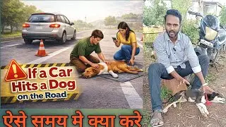 If a Car Hits a Dog On The Road, Don't Drive Away - Please Help The Injured Dog..!🙏&hearts;️