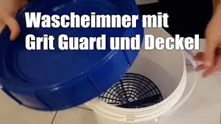 83metoo - Carshine Wascheimer f&uuml;r die zwei Eimer Wasch Methode - Grit Guard Eimer mit Deckel