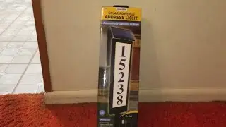Homedepot Clearance Sensor Brite Solar Powered Address Light House Number $6