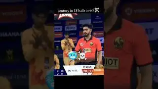 century in 18 balls in ecl🥶☠️#shorts #cricket🔥