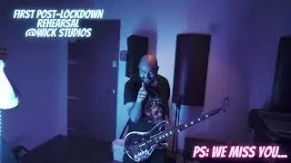 Flynn Effect - First post lock-down rehearsal @ Wick Studios