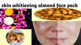 Skin whitening&brightning almond facepack to get fair acne free, wrinklefree &remove pigment,, 