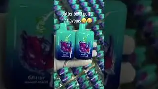 Hot Selling Glitter 5800 Puffs Disposable Vape Pod Device Wholesale  Design Ecig Disposable Vape