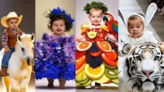 Catwalk tiny baby fashion show
