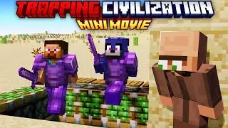 Minecraft but I survive in TRAPPING CIVILIZATION