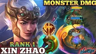 XIN ZHAO MONSTER DMG! MAP CONTROL (HARD CARRY) - TOP 1 GLOBAL XIN ZHAO BY RofuHoisen - WILD RIFT