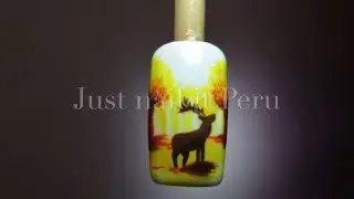 Nail art tutorial - Stag