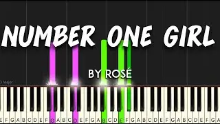Number One Girl by Ros&eacute; synthesia piano tutorial + sheet music & lyrics