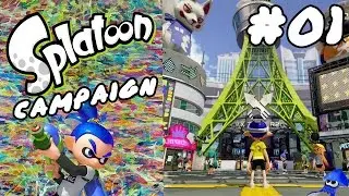 Splatoon Story Mode Episode 1 (100% Playthrough) - Welcome to Inkopolis!