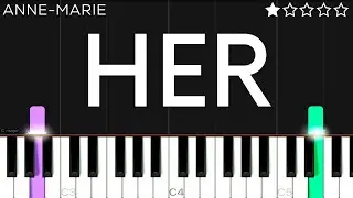 Anne-Marie - Her | EASY Piano Tutorial