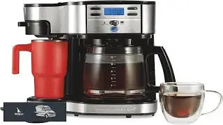 Hamilton Beach 2 Way Programmable Coffee Maker 12 Cup Glass Carafe And Single