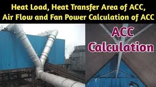 Heat Load of ACC | Heat Transfer Area of ACC | Quantity of Air Flow in ACC | ACC Fan Power |