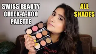 Swiss beauty cheek-a-boo palette review All Shades best face blush highlighter contour DC Good Life