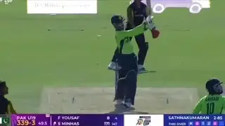 Sameer Minhas 177 runs in U-19 Asia cup 2025 vs malaysia batting highlights pakistan india century
